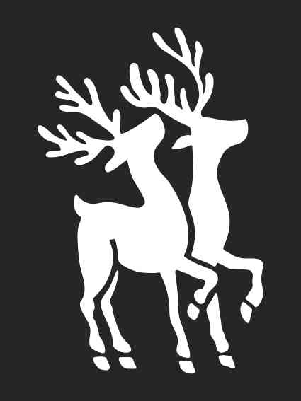 Новогодний трафарет 3