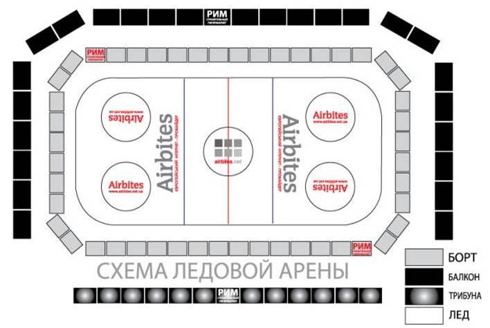 Схема ледовой арены